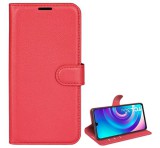 Gigapack Tok álló, bőr hatású (FLIP, oldalra nyíló, asztali tartó funkció, prémium) PIROS TCL 30 4G