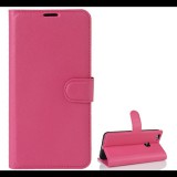 Gigapack Tok álló, bőr hatású (FLIP, oldalra nyíló, asztali tartó funkció, prémium) RÓZSASZÍN [Huawei P10 Lite] (5996457695645) - Telefontok