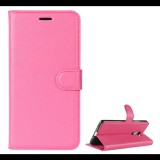 Gigapack Tok álló, bőr hatású (FLIP, oldalra nyíló, asztali tartó funkció, prémium) RÓZSASZÍN [Nokia 7 Plus] (5996457768400) - Telefontok