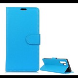 Gigapack Tok álló, bőr hatású (FLIP, oldalra nyíló, asztali tartó funkció, prémium) VILÁGOSKÉK [Huawei P30 Pro] (5996457851652) - Telefontok