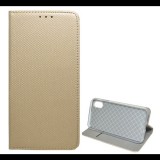 Gigapack Tok álló, bőr hatású (FLIP, oldalra nyíló, asztali tartó funkció, rombusz minta) ARANY [Apple iPhone XS 5.8] (5996457746262) - Telefontok