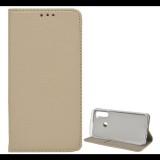 Gigapack Tok álló, bőr hatású (FLIP, oldalra nyíló, asztali tartó funkció, rombusz minta) ARANY [Xiaomi Redmi Note 8T] (5996457924844)