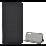 Gigapack Tok álló, bőr hatású (FLIP, oldalra nyíló, asztali tartó funkció, rombusz minta) FEKETE [Samsung Galaxy A7 (2018) SM-A750F] (5996457845682)