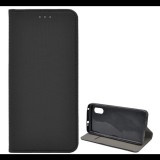 Gigapack Tok álló, bőr hatású (FLIP, oldalra nyíló, asztali tartó funkció, rombusz minta) FEKETE [Samsung Galaxy Xcover Pro (SM-G715F) Xcover Pro EE] (5996457982516) - Telefontok