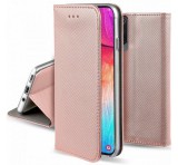 Gigapack Tok álló, bőr hatású (FLIP, oldalra nyíló, asztali tartó funkció, rombusz minta) ROZÉARANY Samsung Galaxy S23 Ultra (SM-S918)