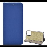 Gigapack Tok álló, bőr hatású (FLIP, oldalra nyíló, asztali tartó funkció, rombusz minta) SÖTÉTKÉK [Apple iPhone 13] (5996591124124)