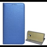 Gigapack Tok álló, bőr hatású (FLIP, oldalra nyíló, asztali tartó funkció, rombusz minta) SÖTÉTKÉK [Samsung Galaxy J3 (2017) SM-J330 EU] (5996457715459) - Telefontok