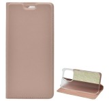 Gigapack Tok álló, bőr hatású (FLIP, oldalra nyíló, asztali tartó funkció) ROZÉARANY 2 Apple iPhone 14 Plus