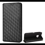 Gigapack Tok álló, bőr hatású (FLIP, oldalra nyíló, asztali tartó funkció, teljes 3D rombusz minta, prémium) FEKETE [Nokia XR20] (5996591129907) - Telefontok