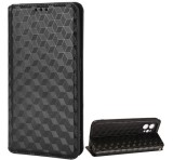 Gigapack Tok álló, bőr hatású (FLIP, oldalra nyíló, asztali tartó funkció, teljes 3D rombusz minta, prémium) FEKETE Realme GT2 Pro 5G