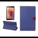 Gigapack Tok álló, bőr hatású (FLIP, oldalra nyíló, asztali tartó funkció, textil bevonat) KÉK [Samsung Galaxy Tab A 10.5 LTE (2018) SM-T595] (5996457804290) - Tablet tok