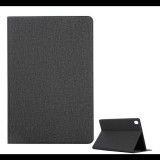 Gigapack Tok álló, bőr hatású (FLIP, oldalra nyíló, asztali tartó funkció, textil hatás) FEKETE [Huawei MediaPad M6 10.8 LTE] (5996457894741) - Tablet tok