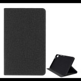 Gigapack Tok álló, bőr hatású (FLIP, oldalra nyíló, asztali tartó funkció, textil hatás) FEKETE [Huawei MediaPad M6 8.4 WIFI] (5996457899111) - Tablet tok