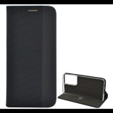 Gigapack Tok álló, bőr hatású (FLIP, oldalra nyíló, asztali tartó funkció, textil minta) FEKETE [Samsung Galaxy S21 Ultra (SM-G998) 5G] (5996591041261) - Telefontok