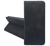 Gigapack Tok álló, bőr hatású (FLIP, oldalra nyíló, asztali tartó, kártyazseb, prémium) FEKETE Honor 400 Lite