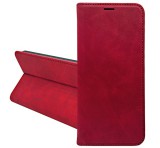 Gigapack Tok álló, bőr hatású (FLIP, oldalra nyíló, asztali tartó, kártyazseb, prémium) PIROS Apple iPhone 17