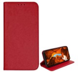 Gigapack Tok álló, bőr hatású (FLIP, oldalra nyíló, asztali tartó, kártyazseb, textil hatás) PIROS T Phone 2 Pro 5G