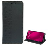 Gigapack Tok álló, bőr hatású (FLIP, oldalra nyíló, asztali tartó, lóhere) FEKETE T Phone 2 Pro 5G