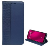 Gigapack Tok álló, bőr hatású (FLIP, oldalra nyíló, asztali tartó, lóhere) SÖTÉTKÉK T Phone 2 Pro 5G