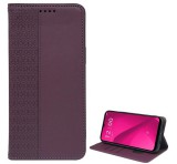 Gigapack Tok álló, bőr hatású (FLIP, oldalra nyíló, asztali tartó, lóhere) SÖTÉTLILA T Phone 2 5G