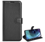Gigapack Tok álló, bőr hatású (FLIP, oldalra nyíló, asztali tartó, prémium) FEKETE Motorola Moto G51 5G (XT2171)