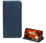 Gigapack Tok álló, bőr hatású (FLIP, oldalra nyíló, asztali tartó, RFID, prémium) SÖTÉTKÉK T Phone 3 5G