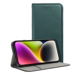 Gigapack Tok álló, bőr hatású (FLIP, oldalra nyíló, asztali tartó) SÖTÉTZÖLD Samsung Galaxy S26 (SM-S942)