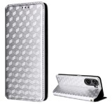 Gigapack Tok álló, bőr hatású (FLIP, oldalra nyíló, asztali tartó, teljes 3D rombusz, prémium) EZÜST ZTE Blade V50 Design 5G