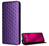 Gigapack Tok álló, bőr hatású (FLIP, oldalra nyíló, asztali tartó, teljes 3D rombusz, prémium) LILA Xiaomi Redmi A5 4G