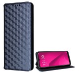 Gigapack Tok álló, bőr hatású (FLIP, oldalra nyíló, asztali tartó, teljes 3D rombusz, prémium) SÖTÉTKÉK T Phone 2 5G