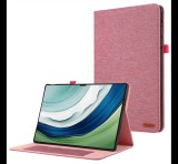 Gigapack Tok álló, bőr hatású (FLIP, oldalra nyíló, asztali tartó, textil hatás) RÓZSASZÍN Huawei MatePad Pro 12.2