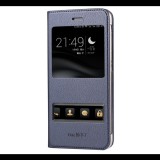 Gigapack Tok álló, bőr hatású (FLIP, oldalra nyíló, Dual View Window) SÖTÉTKÉK [Huawei P9 Lite Mini] (5996457727230) - Telefontok