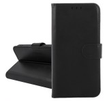 Gigapack Tok álló, bőr hatású (FLIP, oldalra nyíló, kártyazseb, asztali tartó) FEKETE Honor X7d 4G, 400 Smart 5G