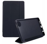 Gigapack Tok álló, bőr hatású (FLIP, oldalra nyíló, TRIFOLD, asztali tartó) FEKETE Xiaomi Redmi Pad SE 8.7