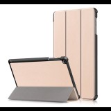 Gigapack Tok álló, bőr hatású (FLIP, oldalra nyíló, TRIFOLD asztali tartó funkció) ARANY [Samsung Galaxy Tab A 10.1 LTE (2019) SM-T515] (5996457878918) - Tablet tok