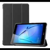 Gigapack Tok álló, bőr hatású (FLIP, oldalra nyíló, TRIFOLD asztali tartó funkció) FEKETE [Huawei MatePad T8 WIFI] (5996457974405) - Tablet tok