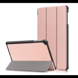 Gigapack Tok álló, bőr hatású (FLIP, oldalra nyíló, TRIFOLD asztali tartó funkció) ROZÉARANY [Samsung Galaxy Tab A 10.1 LTE (2019) SM-T515] (5996457878956) - Tablet tok