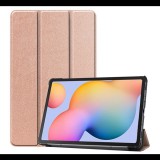 Gigapack Tok álló, bőr hatású (FLIP, oldalra nyíló, TRIFOLD asztali tartó funkció) ROZÉARANY [Samsung Galaxy Tab S6 Lite 10.4 LTE (SM-P619) 2022] (5996457983322)