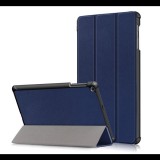 Gigapack Tok álló, bőr hatású (FLIP, oldalra nyíló, TRIFOLD asztali tartó funkció) SÖTÉTKÉK [Samsung Galaxy Tab A 10.1 LTE (2019) SM-T515] (5996457878963) - Tablet tok