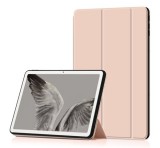 Gigapack Tok álló, bőr hatású (FLIP, oldalra nyíló, TRIFOLD, asztali tartó) ROZÉARANY Google Pixel Tablet