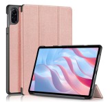 Gigapack Tok álló, bőr hatású (FLIP, oldalra nyíló, TRIFOLD, asztali tartó) ROZÉARANY Honor Pad X9