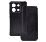 Gigapack Tok álló, bőr hatású (FLIP, oldalra nyíló, ütésállóság, légpárnás sarok, kameravédő) FEKETE Xiaomi Poco X6 5G, Redmi Note 13 Pro 5G