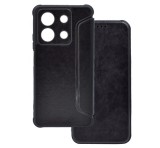 Gigapack Tok álló, bőr hatású (FLIP, oldalra nyíló, ütésállóság, légpárnás sarok, kameravédő) FEKETE Xiaomi Redmi Note 13 4G