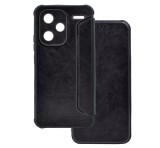 Gigapack Tok álló, bőr hatású (FLIP, oldalra nyíló, ütésállóság, légpárnás sarok, kameravédő) FEKETE Xiaomi Redmi Note 13 Pro Plus 5G