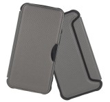 Gigapack Tok álló, bőr hatású (FLIP, oldalra nyíló, ütésállóság, légpárnás sarok, kameravédő, karbon minta) EZÜST Xiaomi Redmi Note 13 Pro 5G, Poco X6 5G