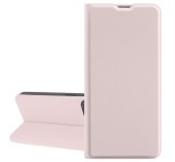 Gigapack Tok álló, bőr hatású (FLIP, szilikon belső, oldalra nyíló, asztali tartó, kártyazseb) BABARÓZSASZÍN Xiaomi Redmi 13C