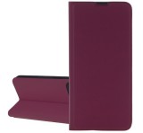 Gigapack Tok álló, bőr hatású (FLIP, szilikon belső, oldalra nyíló, asztali tartó, kártyazseb) BORDÓ Apple iPhone 16 Pro
