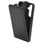 Gigapack Tok álló, bőr hatású (FLIP, szilikon tartó) FEKETE Samsung Galaxy S24 (SM-S921)