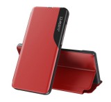 Gigapack Tok álló, ECO bőr hatású (aktív FLIP, oldalra nyíló, asztali tartó, ablakos) PIROS Samsung Galaxy S24 Plus (SM-S926)