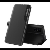 Gigapack Tok álló, ECO bőr hatású (aktív FLIP, oldalra nyíló, asztali tartó funkció, hívószám kijelzés, View Window) FEKETE [Huawei P40 Pro 5G] (5996591081649)